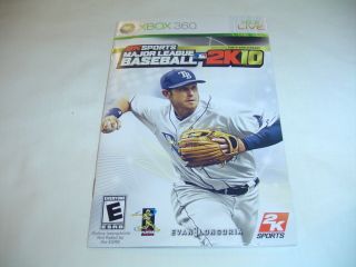 Manual Only MLB Major League Baseball 2K10 Xbox 360 2K