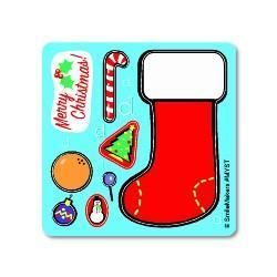 15 Christmas Stocking Make Your Own Stickers Party Treat Bags Rewards