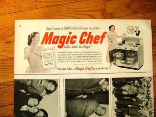 1952 Magic Chef Gas Range Ad