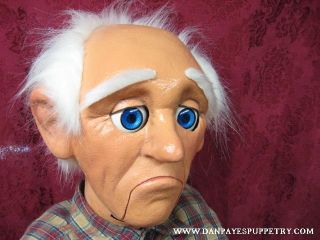 Professional Ventriloquist Dummy Puppet Old Man