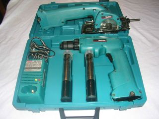 Circular Saw Drill Fast Charger Batteries with Case Power Tools