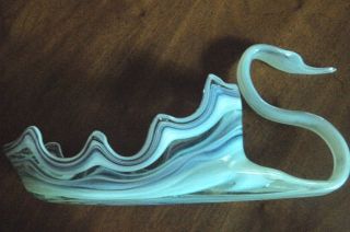 Vintage Slag Art Glass WOW Gorgeous Swan Centerpiece