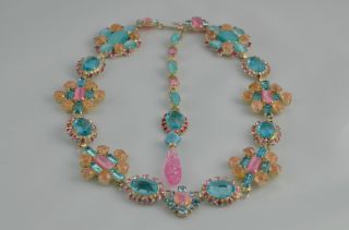 David Mandel The Show Must Go on Jewelled Necklace