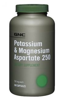 GNC Potassium Magnesium Aspartate 250 Vitamin Mineral Supplement
