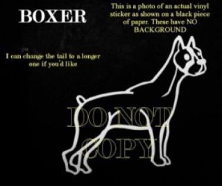 BOXER DOG CAR WINDOW DECAL Sticker for Car Laptop Phone CUTE stick