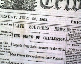 BATTLE OF MANASSAS GAP Wapping Heights & Charleston SC 1863 Civil War