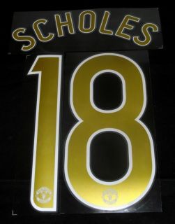 Manchester United Scholes 18 2006 07 Champions League Football Shirt