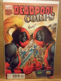 Deadpool Corps 10 DF Variant Signed by Marat Mychaels