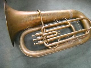 Old Brass Marching Tuba