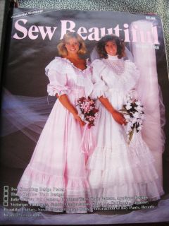 MARTHA PULLEN SEW BEAUTIFUL MAGAZINE WINTER 1988 WONDERFUL WEDDINGS