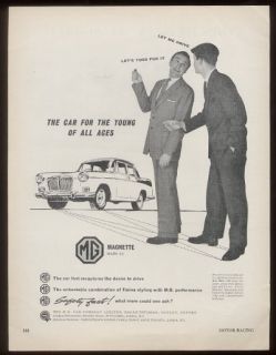1960 MG M G Magnette Mark II Vintage Car UK Ad