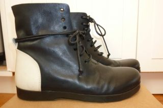 Marsell B W Leather Ankle Boots Shoes Booties NEW Combat M 8 9 from
