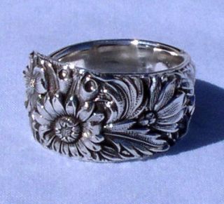 Kirk Son Inc Sterling Repousse Spoon Ring
