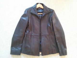 Womens Marc New York Leather Jacket Size s Andrew Marc 