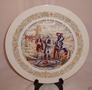 Limoges Le Marquis de Lafayette Lafayette Legacy Plate