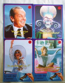 Set of 10 Mars Attacks 1996 Vintage Trading Cards from The UK Barclays