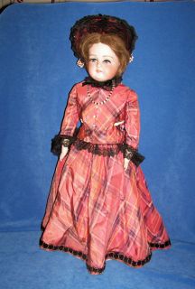 Antique 1890s Lg AM Armand Marseilles Germany Floradora Bisque Doll A