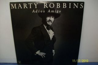 Marty Robbins Adios Amigo LP Columbia KC 34448 1977