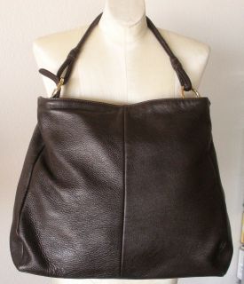 Marina Rinaldi Brown Leather Large Bag