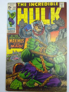 The Incredible Hulk 119 Good Marvel Comic Book