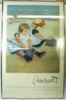 Mary Cassatt 21 x 16 Print Children Playing on Beach