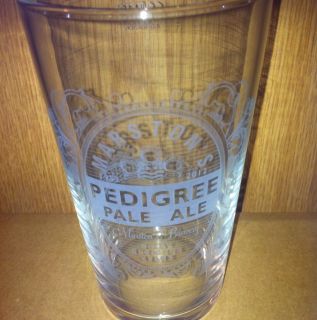 Marstons Brewery Pedigree Pale Ale Beer Bitter Pint Glass 60 Years