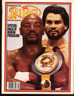 Vintage 1983 Ring Magazine Marvin Hagler Roberto Duran Program Boxing