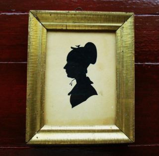 19th Century American Silhouette Lovely Original