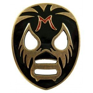 67003 Mexican Wrestling Mask Belt Buckle Lucha Libre Luchadore