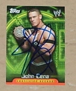 WWE WWF John Cena Autographed Signed Card Proof