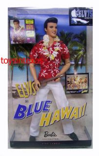 Mattel Barbie Elvis Presley Collection Classic Edition Blue Hawaii New