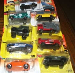 Match Box Car Lot 9 of 65 Mustang VW Tank Fire Truck and More