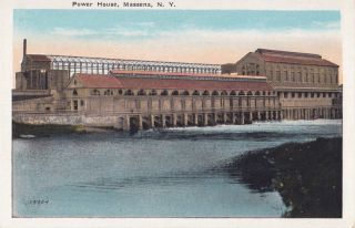 Power House Massena New York USA 1915 30s Postcard