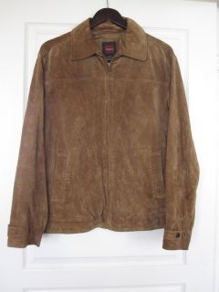 Massimo Brown 100 Genuine Leather Suede Jacket Mens M