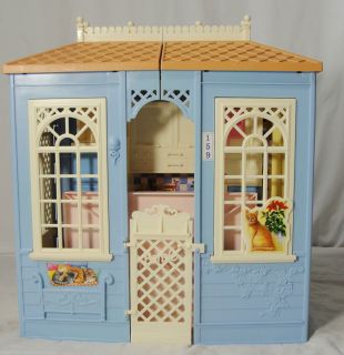 Vtg Mattel 98 Barbie Doll Dream House Cottage Folding Dollhouse