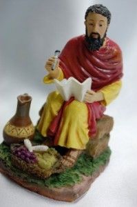 Saint Matthew St Statue Figurine w Prayer Card Patron