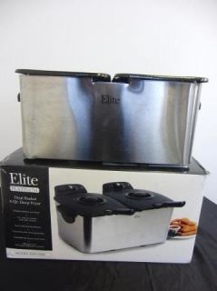 MaxiMatic Elite EDF 3060 6 Quart Stainless Steel Platinum Deep Fryer