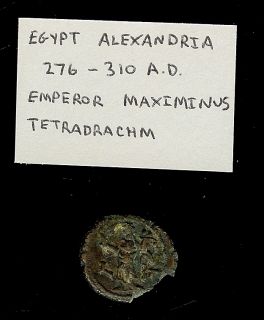 Maximinus 276 310 Ad Alexandria Tetradrachm