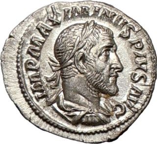 Maximinus I 235AD Ancient Genuine Authentic Silver Roman Coin Victory