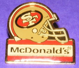 McDONALDS 1994 PIN   SAN FRANCISCO 49ers Football Helmet Collectible