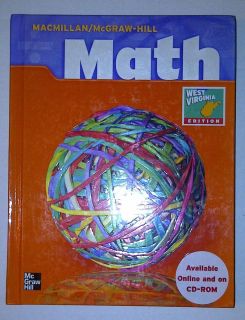 Fourth Grade Math Textbook Macmillan / McGraw Hill Teacher Homeschool