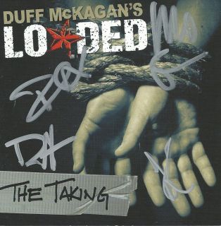 Duff McKagan Guns N Roses Signed Autographed CD