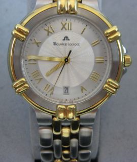 Maurice Lacroix Calypso $3600VALUE Watch Stainless Steel w 18K Beauty