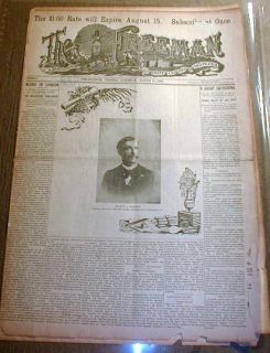 1899 African American newspaper wBio Pic Negro Medical Doctor COLUMBIA