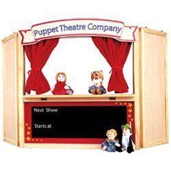 Maxim Tabletop Puppet Theater w 4 Puppets Accessories