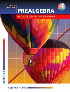 Prealgebra Fifth Edition with CD Charles McKeague Book
