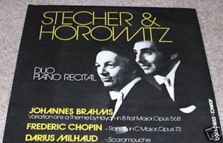 Melvin Stecher Norman Horowitz Piano LP Autographed