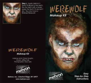 Mehron Theatrical Halloween Wolf Werewolf Professional Stage Makeup