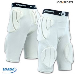Dri Gear Football Girdle with Built in Pads Color Silver