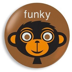 Kids Funky Monkey Melamine Plate 9 Inch